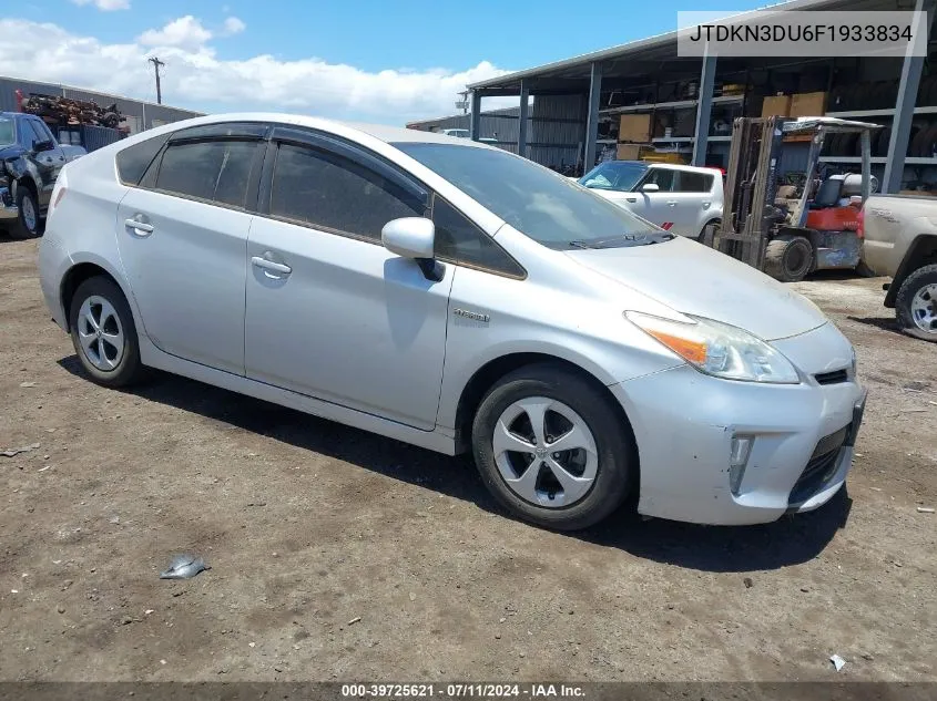 2015 Toyota Prius VIN: JTDKN3DU6F1933834 Lot: 39725621