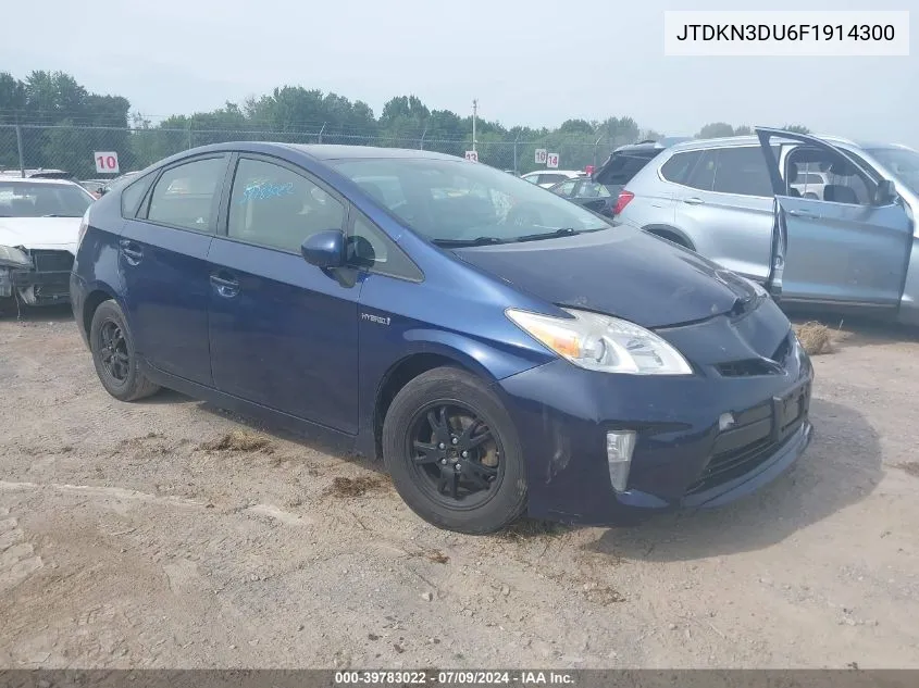 JTDKN3DU6F1914300 2015 Toyota Prius Three