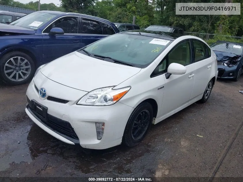 2015 Toyota Prius Three VIN: JTDKN3DU9F0416971 Lot: 39892772