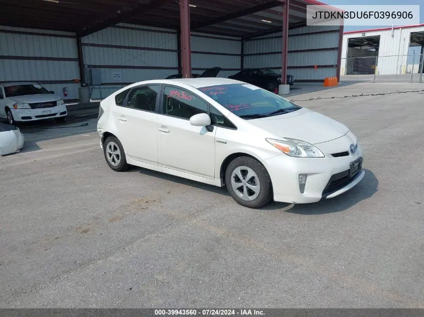 JTDKN3DU6F0396906 2015 Toyota Prius Three