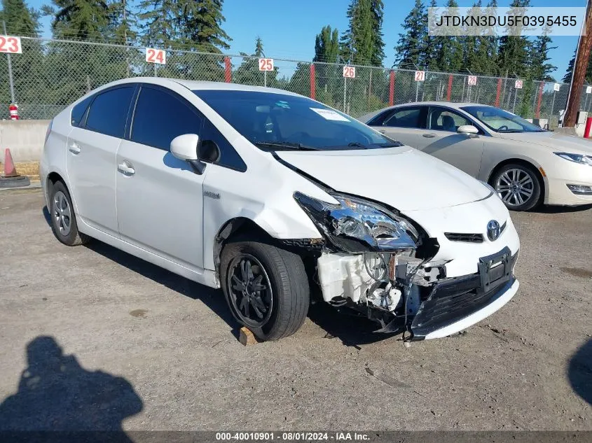 JTDKN3DU5F0395455 2015 Toyota Prius Two