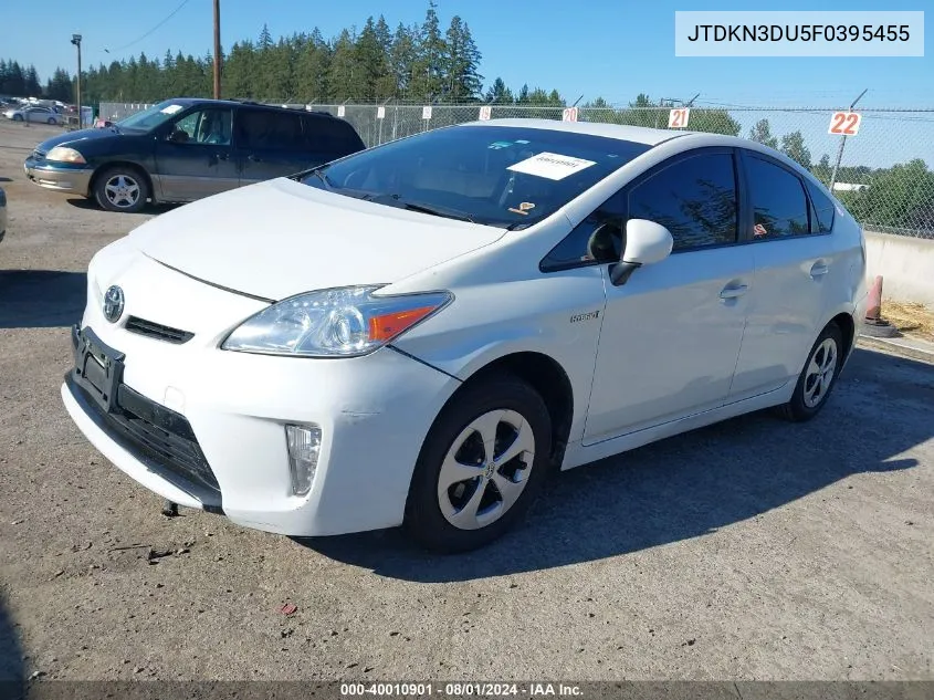 JTDKN3DU5F0395455 2015 Toyota Prius Two