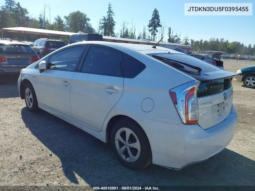 2015 Toyota Prius Two VIN: JTDKN3DU5F0395455 Lot: 40010901