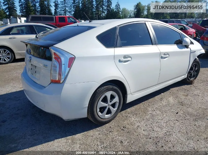 JTDKN3DU5F0395455 2015 Toyota Prius Two