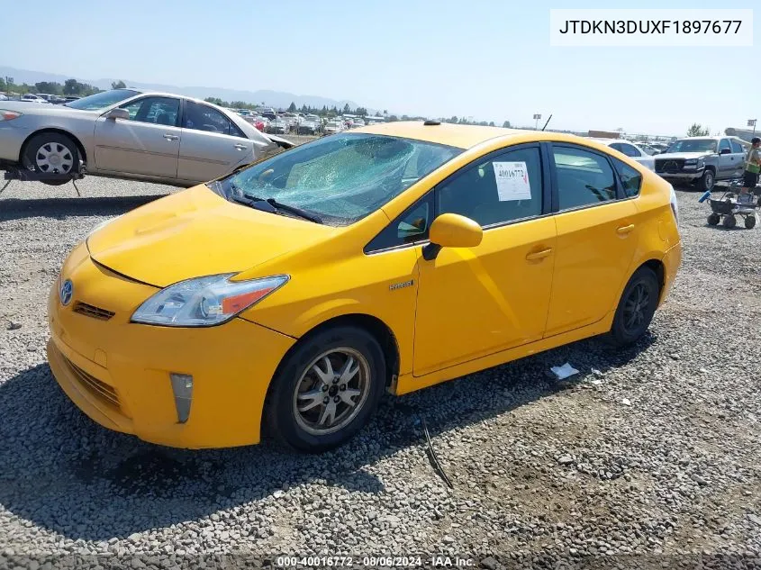 2015 Toyota Prius Four VIN: JTDKN3DUXF1897677 Lot: 40016772