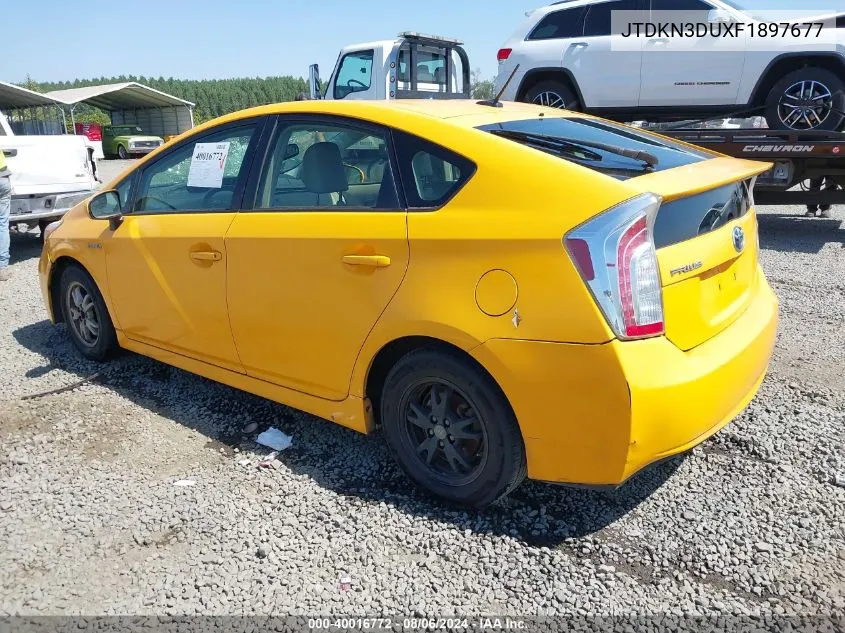 2015 Toyota Prius Four VIN: JTDKN3DUXF1897677 Lot: 40016772