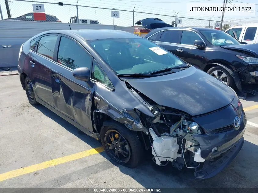 JTDKN3DU3F0411572 2015 Toyota Prius Two