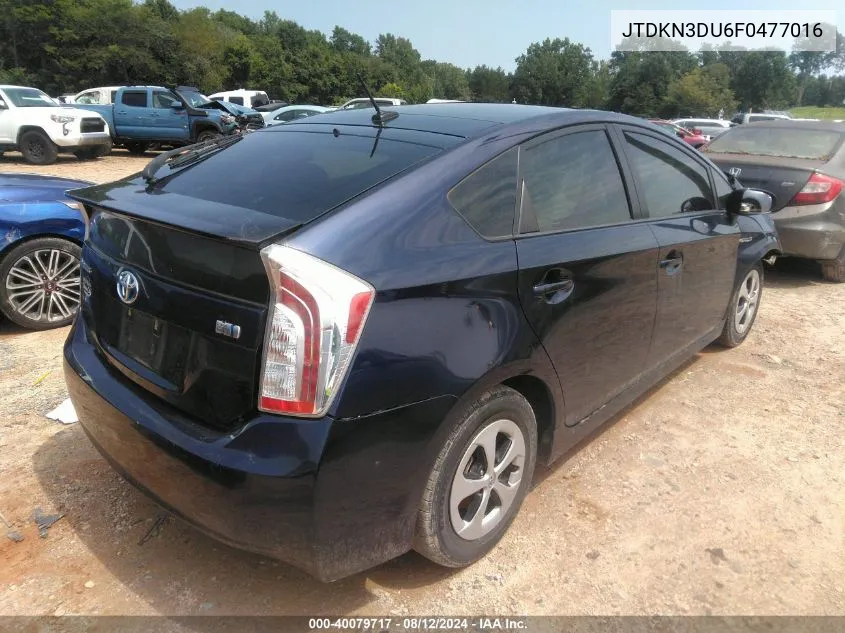 JTDKN3DU6F0477016 2015 Toyota Prius Three