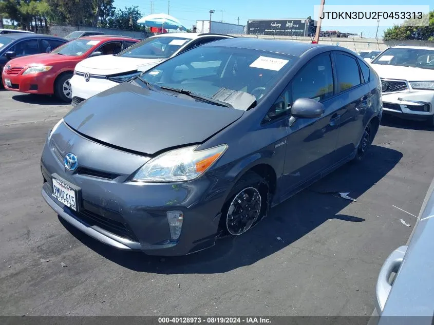 2015 Toyota Prius Two VIN: JTDKN3DU2F0453313 Lot: 40128973