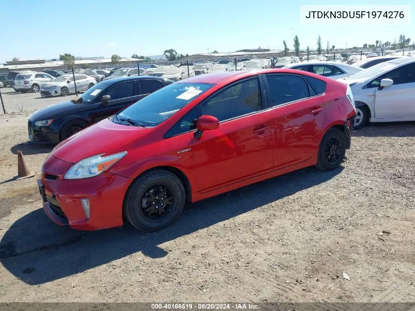 JTDKN3DU5F1974276 2015 Toyota Prius Two