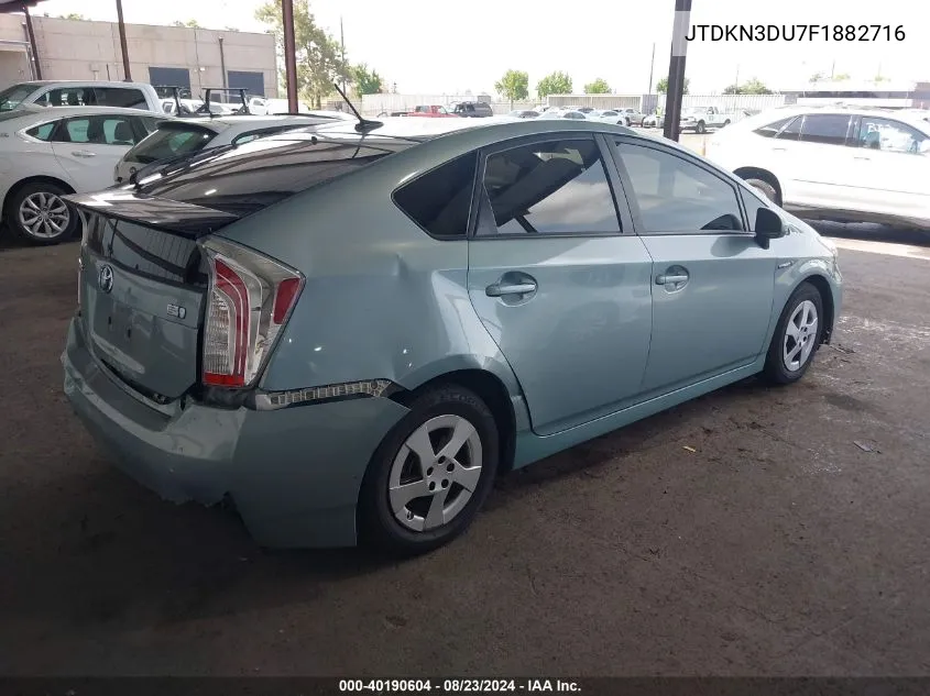 JTDKN3DU7F1882716 2015 Toyota Prius Three