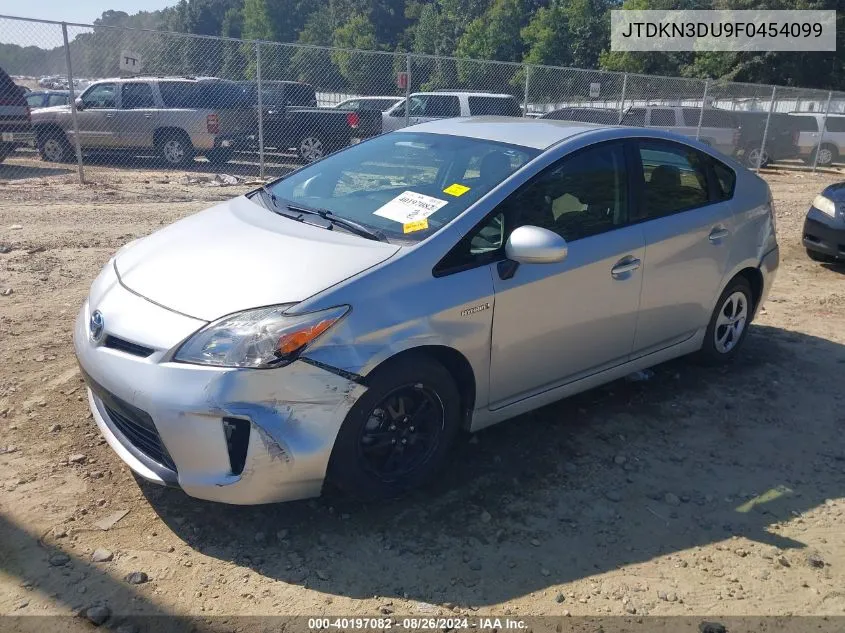 JTDKN3DU9F0454099 2015 Toyota Prius Two