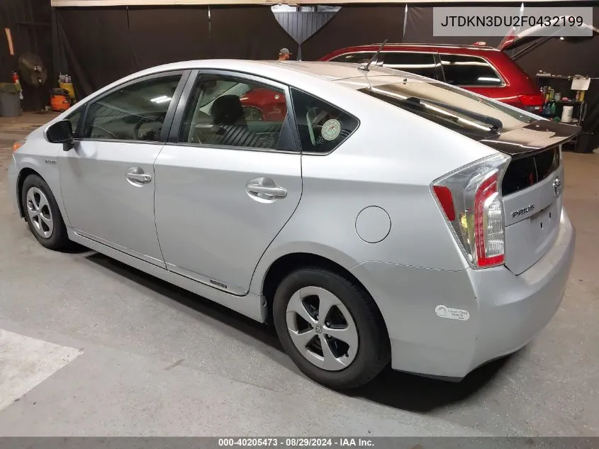 2015 Toyota Prius Two VIN: JTDKN3DU2F0432199 Lot: 40205473