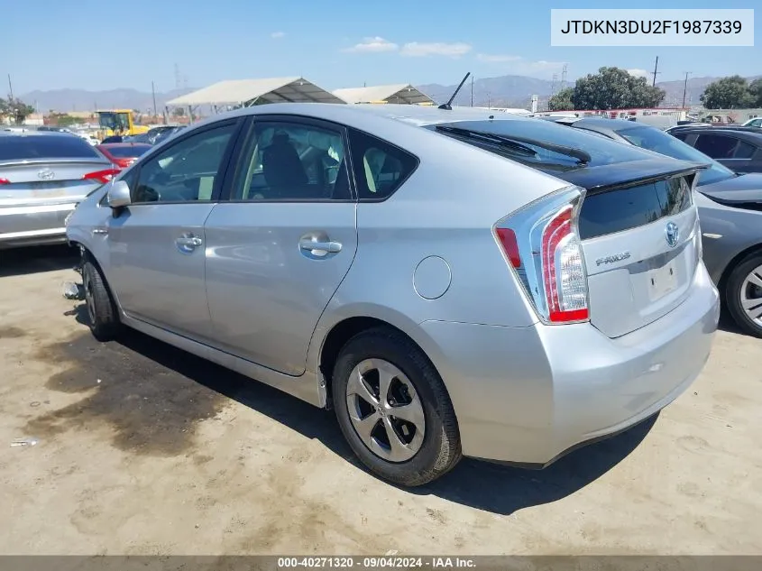 JTDKN3DU2F1987339 2015 Toyota Prius Two