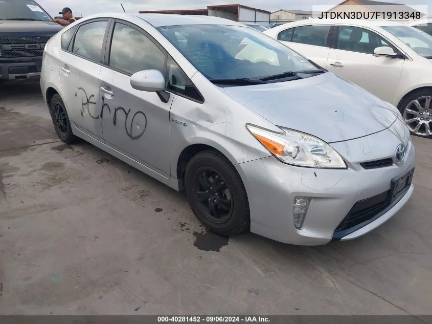 2015 Toyota Prius VIN: JTDKN3DU7F1913348 Lot: 40281452