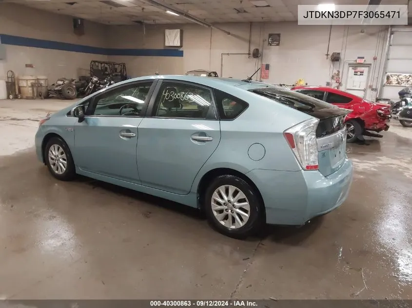 JTDKN3DP7F3065471 2015 Toyota Prius Plug-In