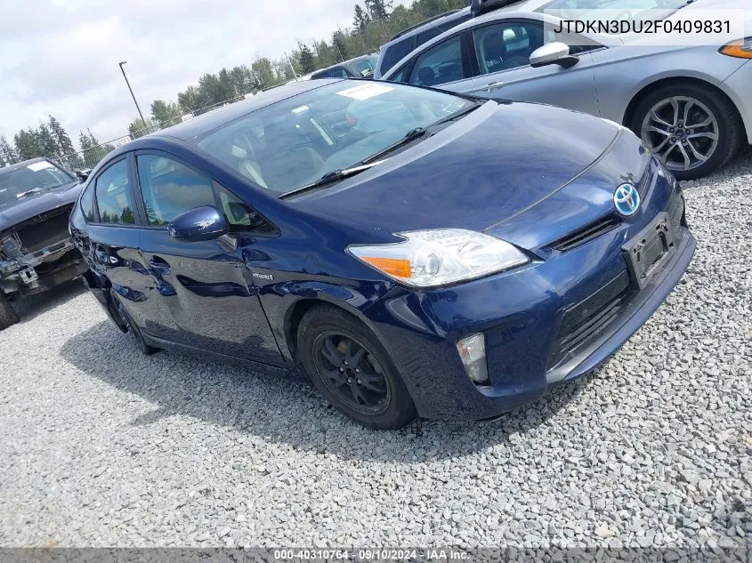 JTDKN3DU2F0409831 2015 Toyota Prius Three