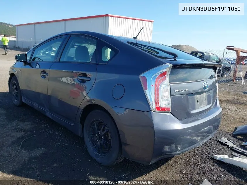 2015 Toyota Prius Two VIN: JTDKN3DU5F1911050 Lot: 40318126