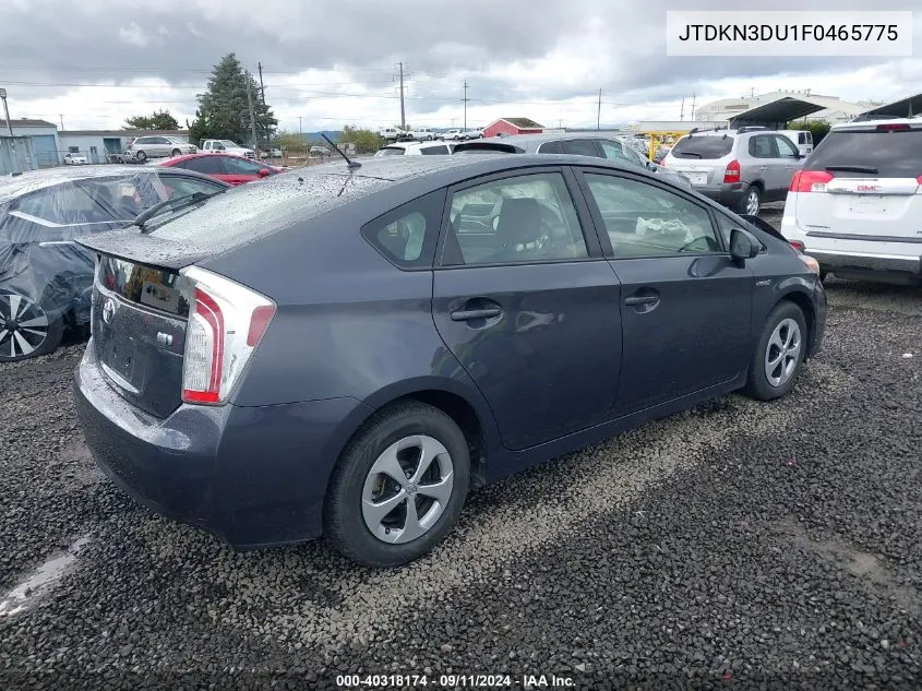 2015 Toyota Prius Two VIN: JTDKN3DU1F0465775 Lot: 40318174