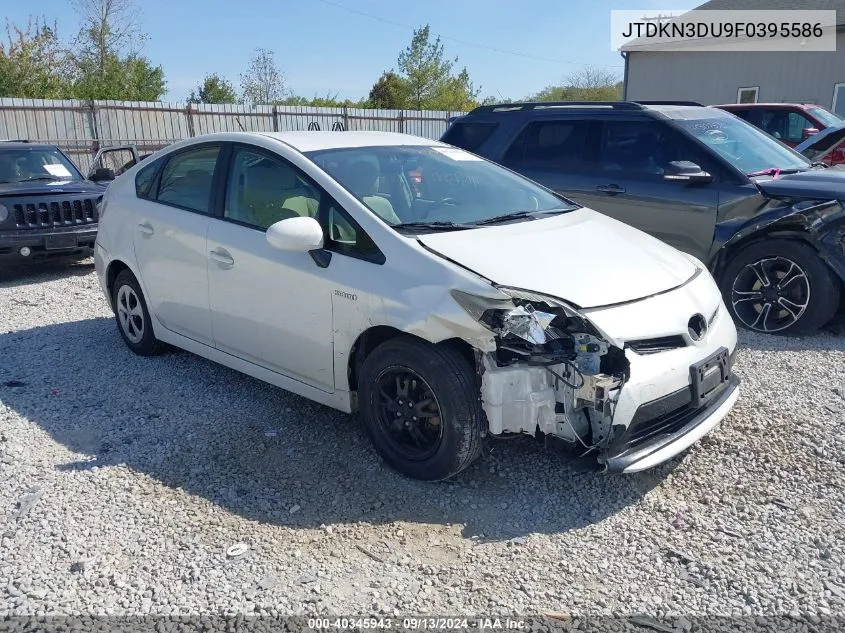 JTDKN3DU9F0395586 2015 Toyota Prius Two