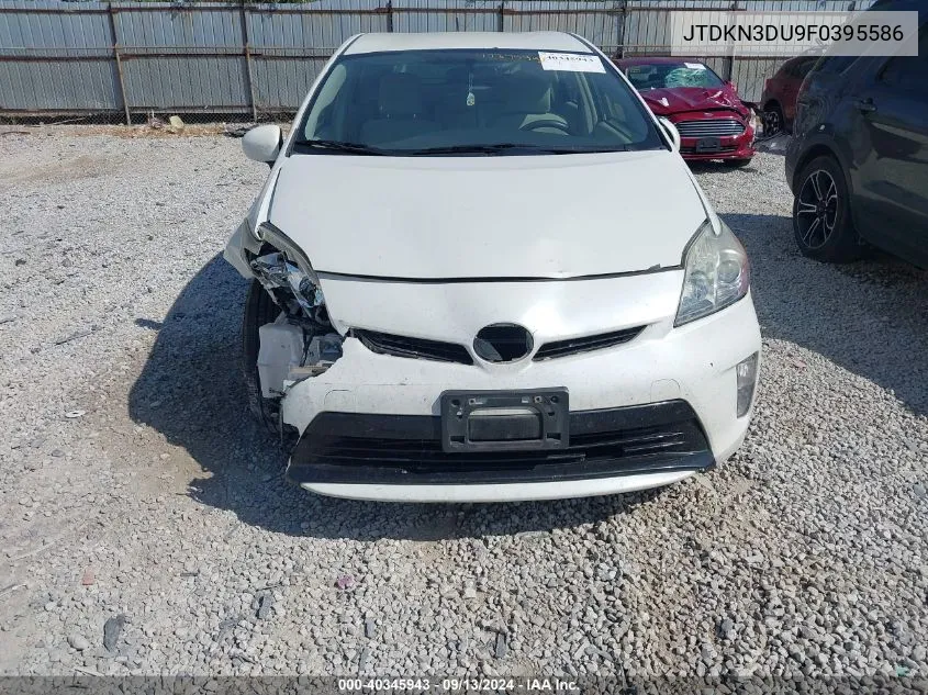 JTDKN3DU9F0395586 2015 Toyota Prius Two