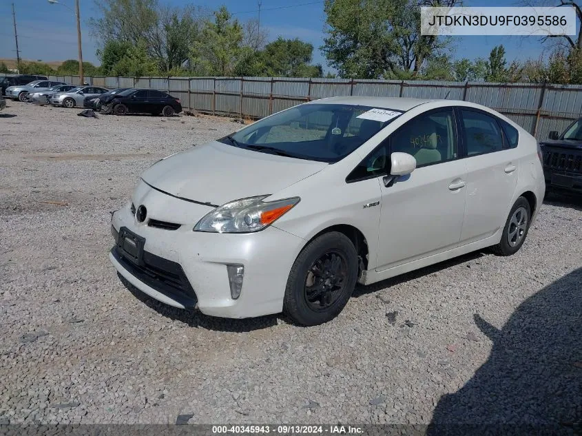 JTDKN3DU9F0395586 2015 Toyota Prius Two