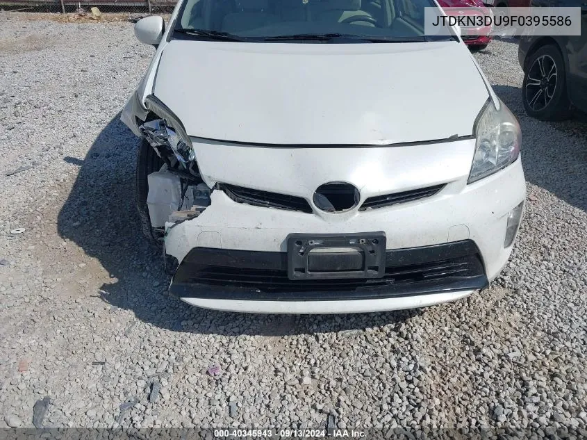 JTDKN3DU9F0395586 2015 Toyota Prius Two