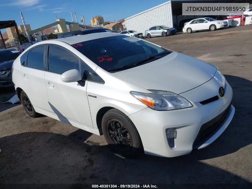 JTDKN3DU4F1985950 2015 Toyota Prius Two