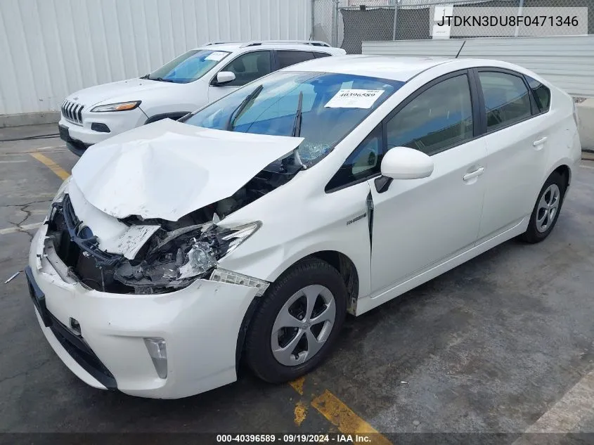 2015 Toyota Prius Three VIN: JTDKN3DU8F0471346 Lot: 40396589