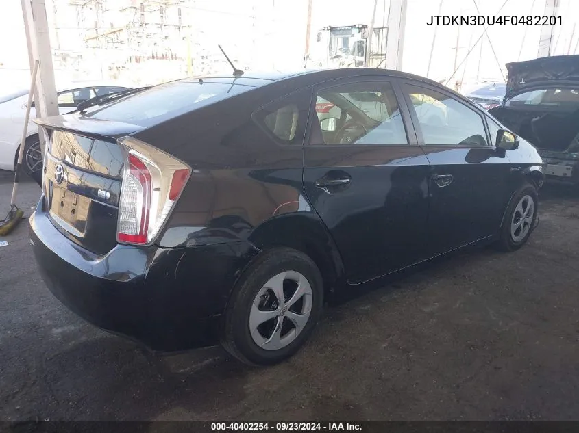 2015 Toyota Prius Two VIN: JTDKN3DU4F0482201 Lot: 40402254