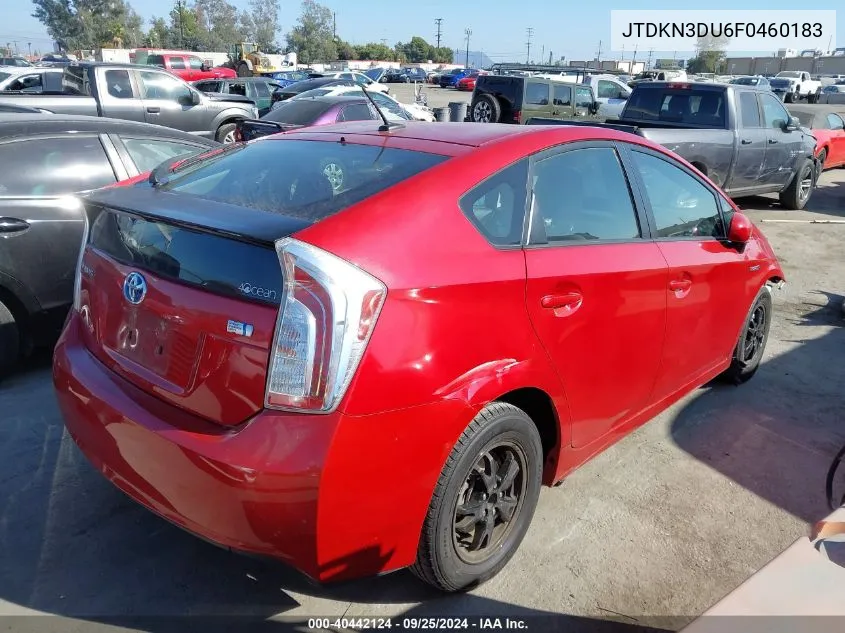 JTDKN3DU6F0460183 2015 Toyota Prius Three