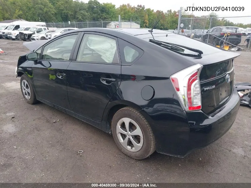 JTDKN3DU2F0410039 2015 Toyota Prius