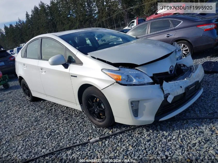 2015 Toyota Prius Two VIN: JTDKN3DU1F1995920 Lot: 40466827