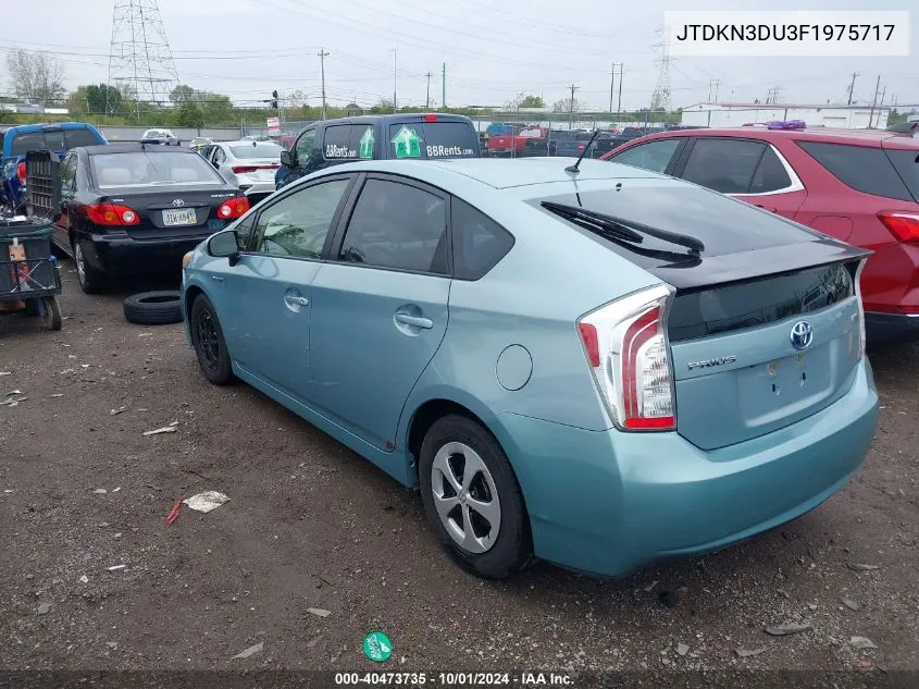 2015 Toyota Prius VIN: JTDKN3DU3F1975717 Lot: 40473735