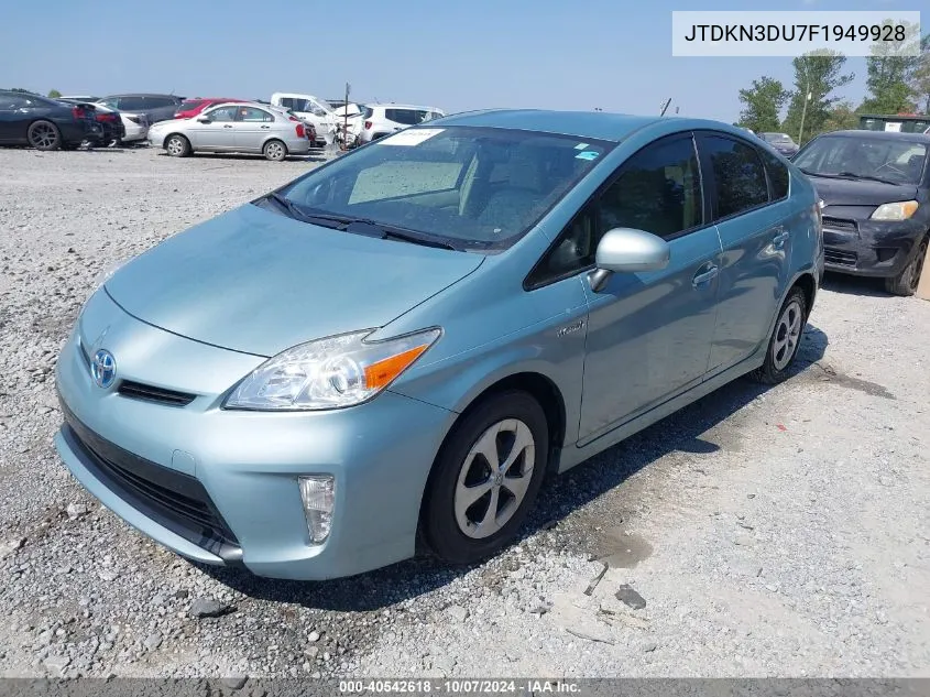 JTDKN3DU7F1949928 2015 Toyota Prius Two