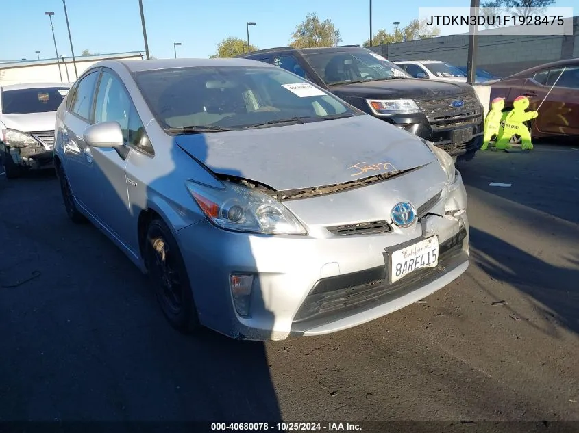 2015 Toyota Prius Two VIN: JTDKN3DU1F1928475 Lot: 40680078