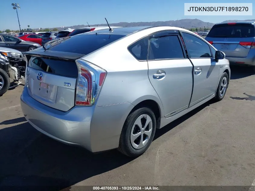 2015 Toyota Prius Two VIN: JTDKN3DU7F1898270 Lot: 40705393