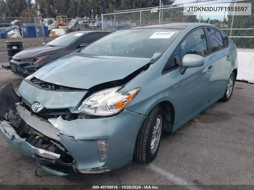 2015 Toyota Prius VIN: JTDKN3DU7F1955597 Lot: 40708016