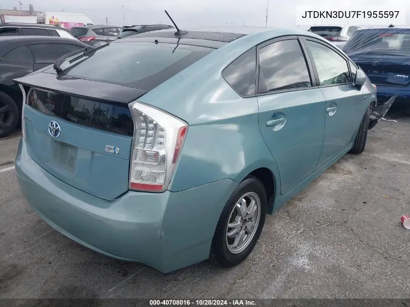 2015 Toyota Prius VIN: JTDKN3DU7F1955597 Lot: 40708016