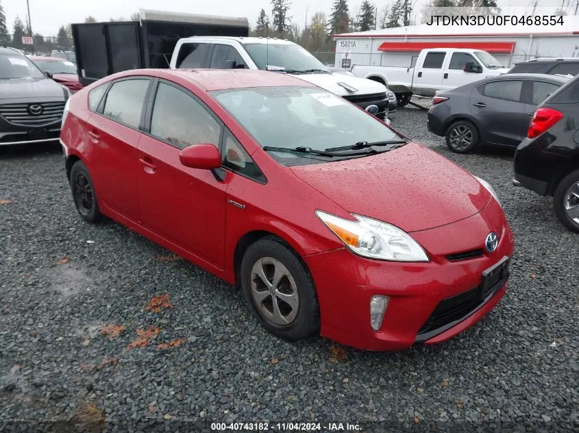 JTDKN3DU0F0468554 2015 Toyota Prius Two