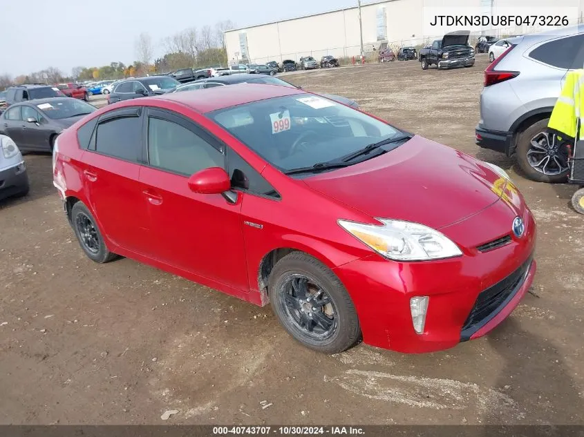 2015 Toyota Prius Two VIN: JTDKN3DU8F0473226 Lot: 40743707