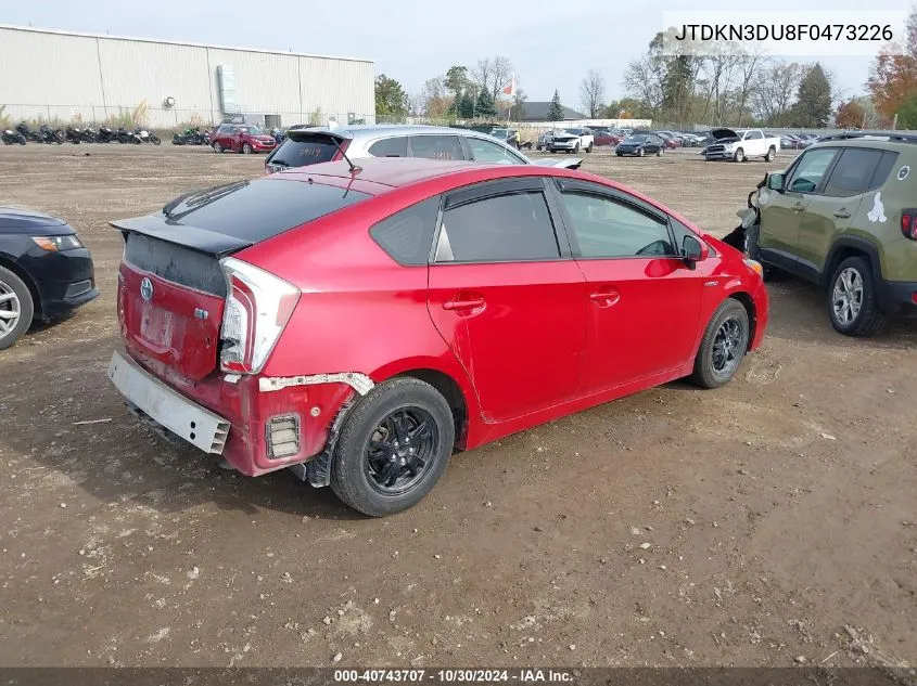 JTDKN3DU8F0473226 2015 Toyota Prius Two