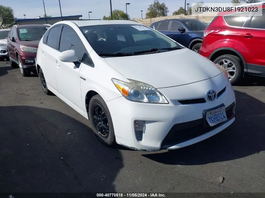 2015 Toyota Prius Two VIN: JTDKN3DU8F1921023 Lot: 40770518