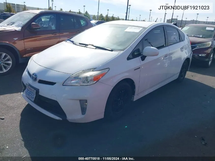 2015 Toyota Prius Two VIN: JTDKN3DU8F1921023 Lot: 40770518