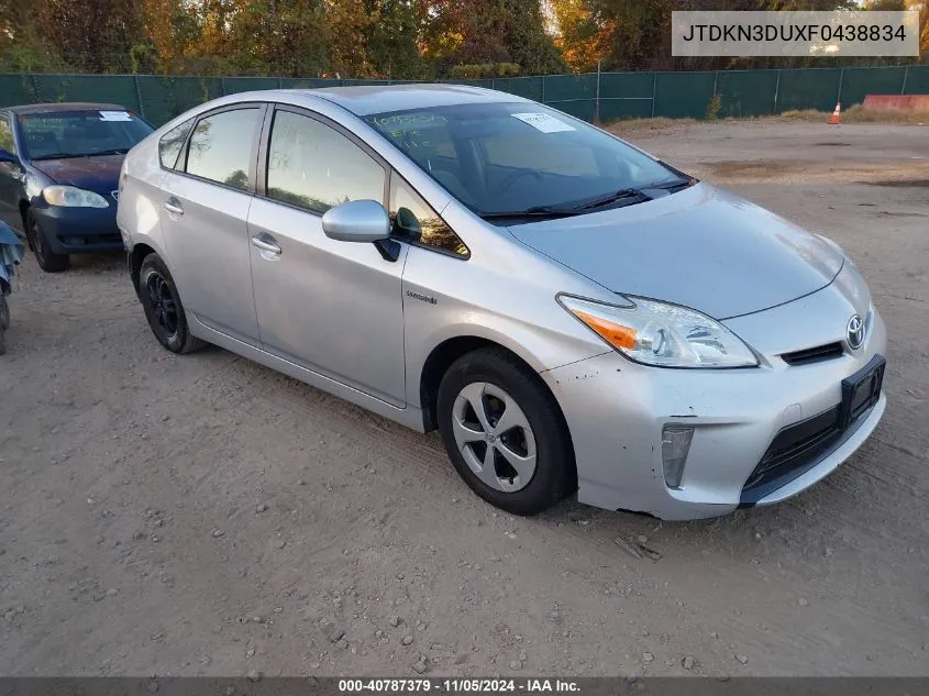 2015 Toyota Prius Two VIN: JTDKN3DUXF0438834 Lot: 40787379