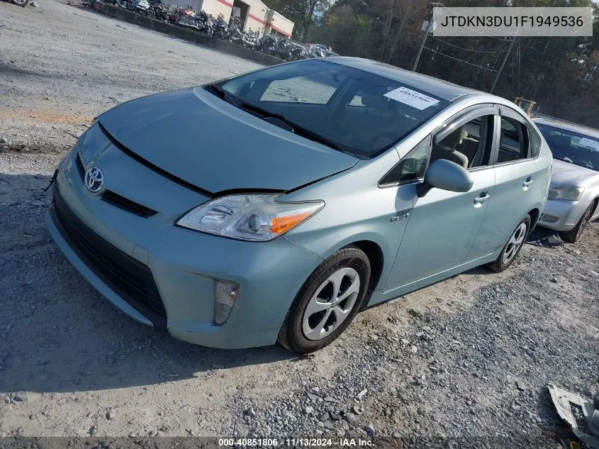 2015 Toyota Prius Two VIN: JTDKN3DU1F1949536 Lot: 40851806