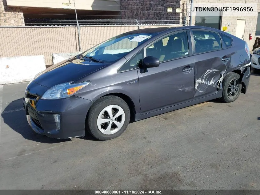 2015 Toyota Prius Five/Four/Persona Series Special Edition/Three/Two VIN: JTDKN3DU5F1996956 Lot: 40889861