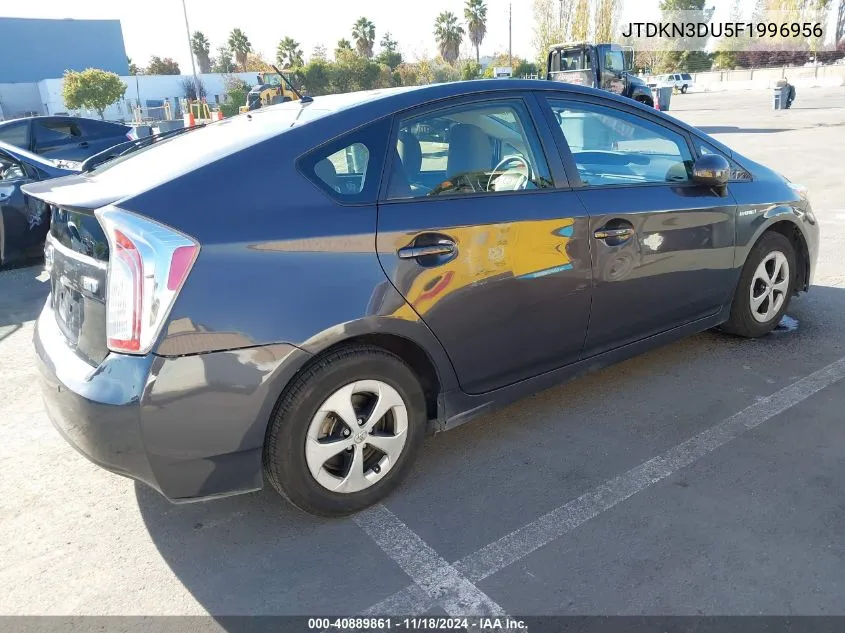 2015 Toyota Prius Five/Four/Persona Series Special Edition/Three/Two VIN: JTDKN3DU5F1996956 Lot: 40889861