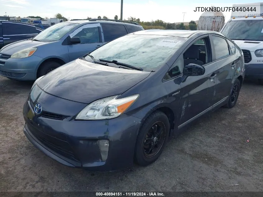 2015 Toyota Prius Two VIN: JTDKN3DU7F0440444 Lot: 40894151