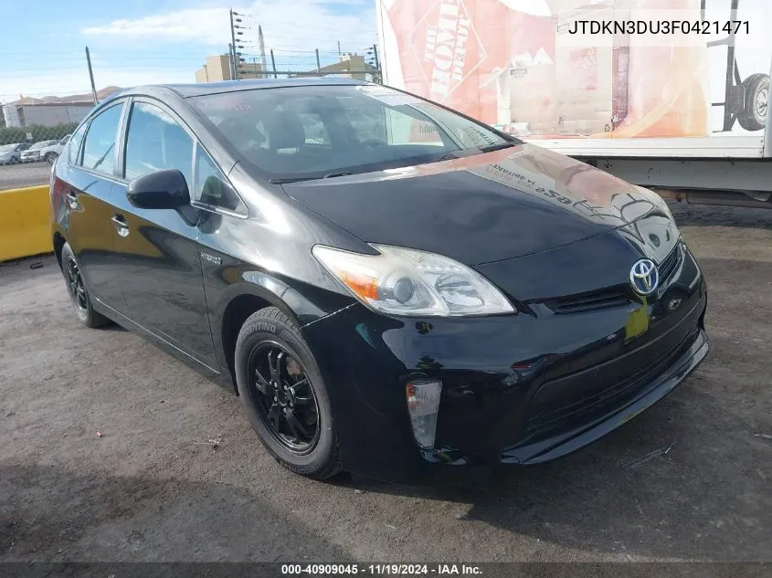 2015 Toyota Prius Two VIN: JTDKN3DU3F0421471 Lot: 40909045